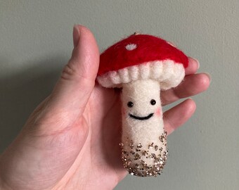 Cute happy Mushroom Christmas tree decoration