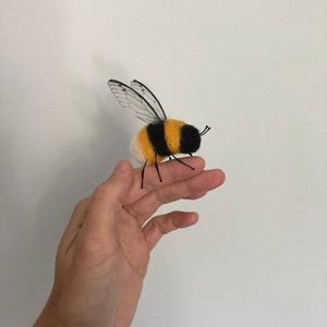 Small felted bumble bee