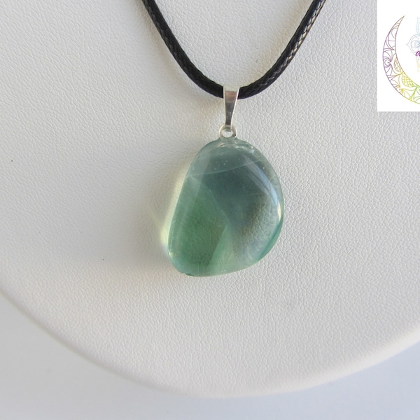 Pendentif fluorite vert, pierre naturelle