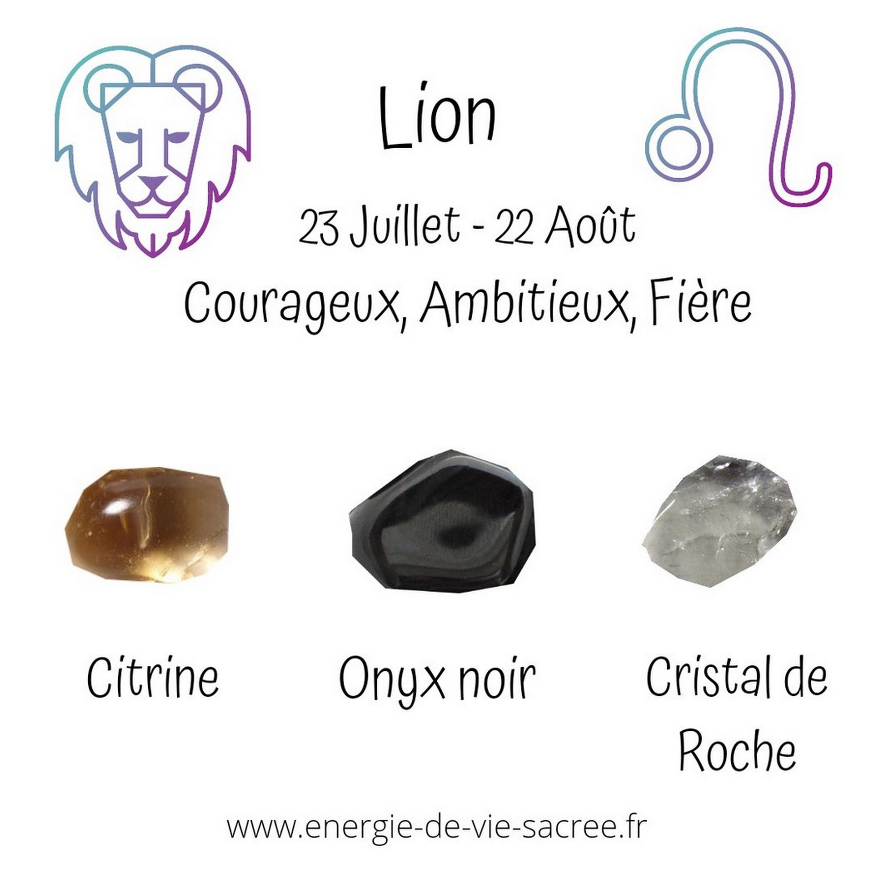 Pierres Pour Les Lions, Ensemble de Pierre, Citrine, Onyx Noir et Cristal Roche, Pierres Roulées