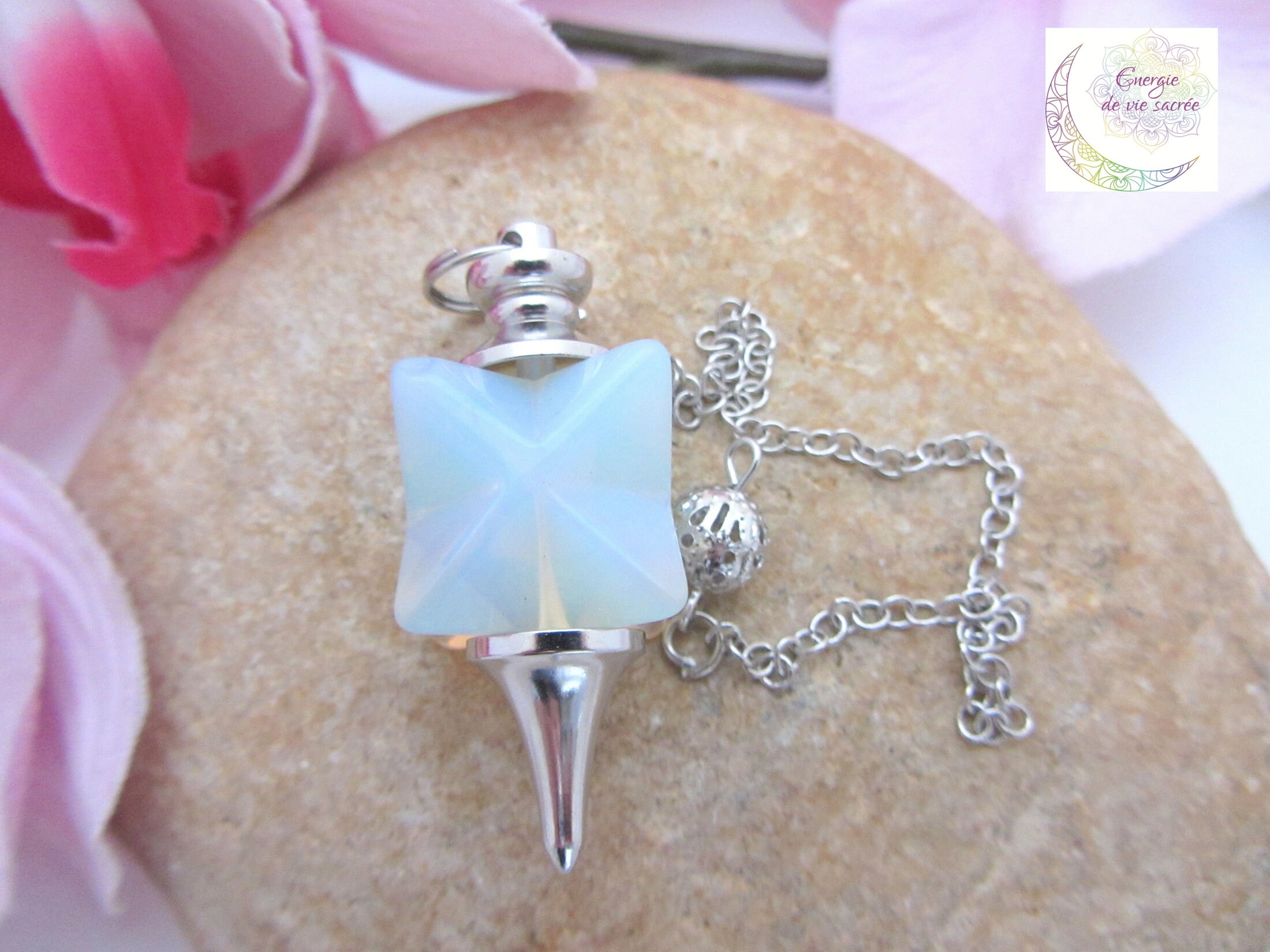 Pendule Opale, Guérison Protection, Intuition Méditation, Pierre, Pour Homme, Femme, Fait Main, Fran