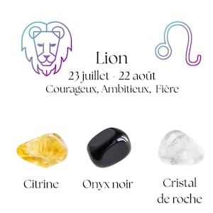 Natural Crystal Kit – Leo Zodiac Sign