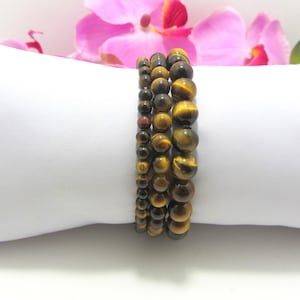 Tiger eye bracelet 8, 6, 4mm