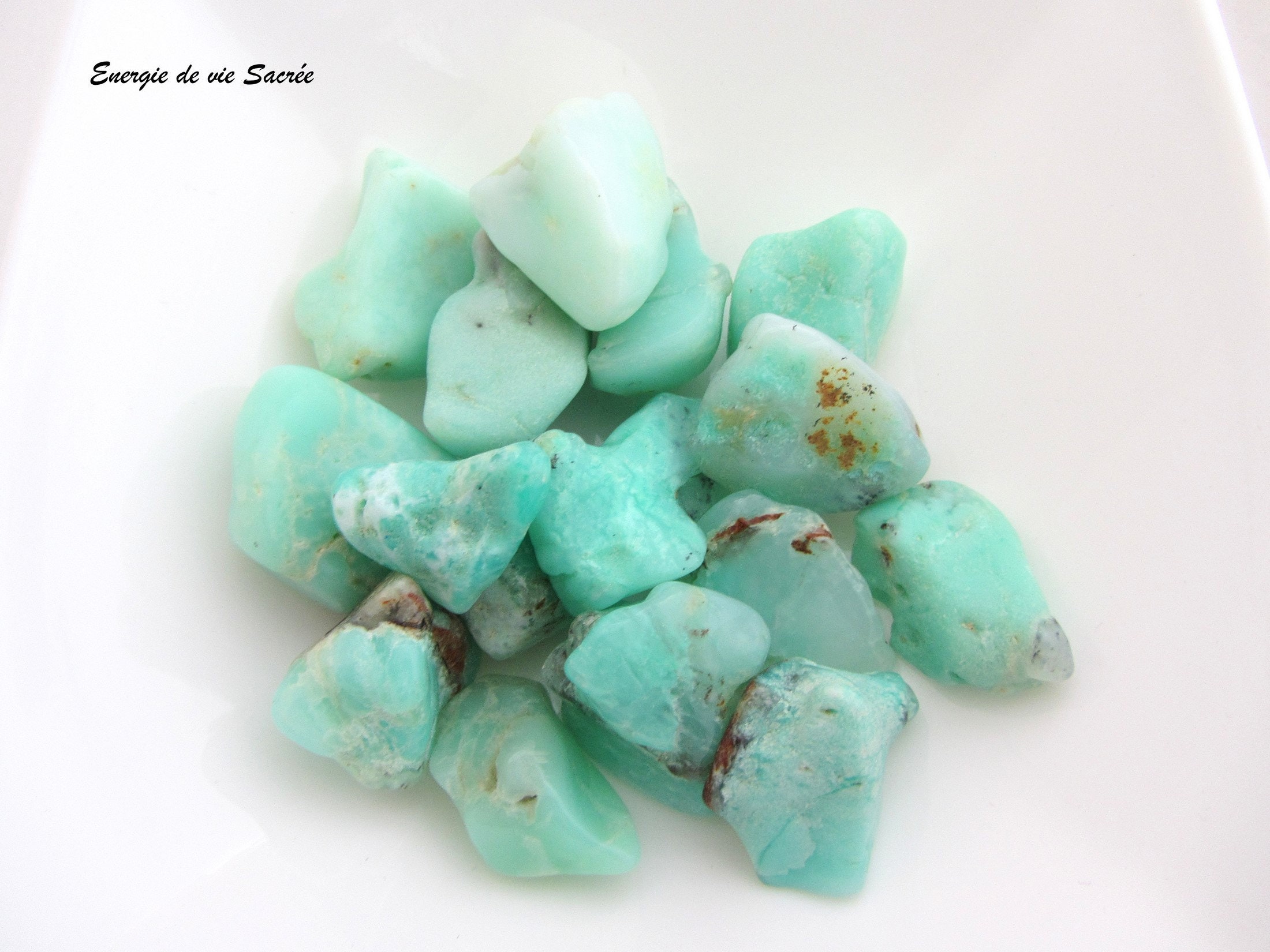 Chrysoprase Pierre Roulée 20 à 30mm, Qualité A, de Fertilité, Méditation, Coeur, Rate