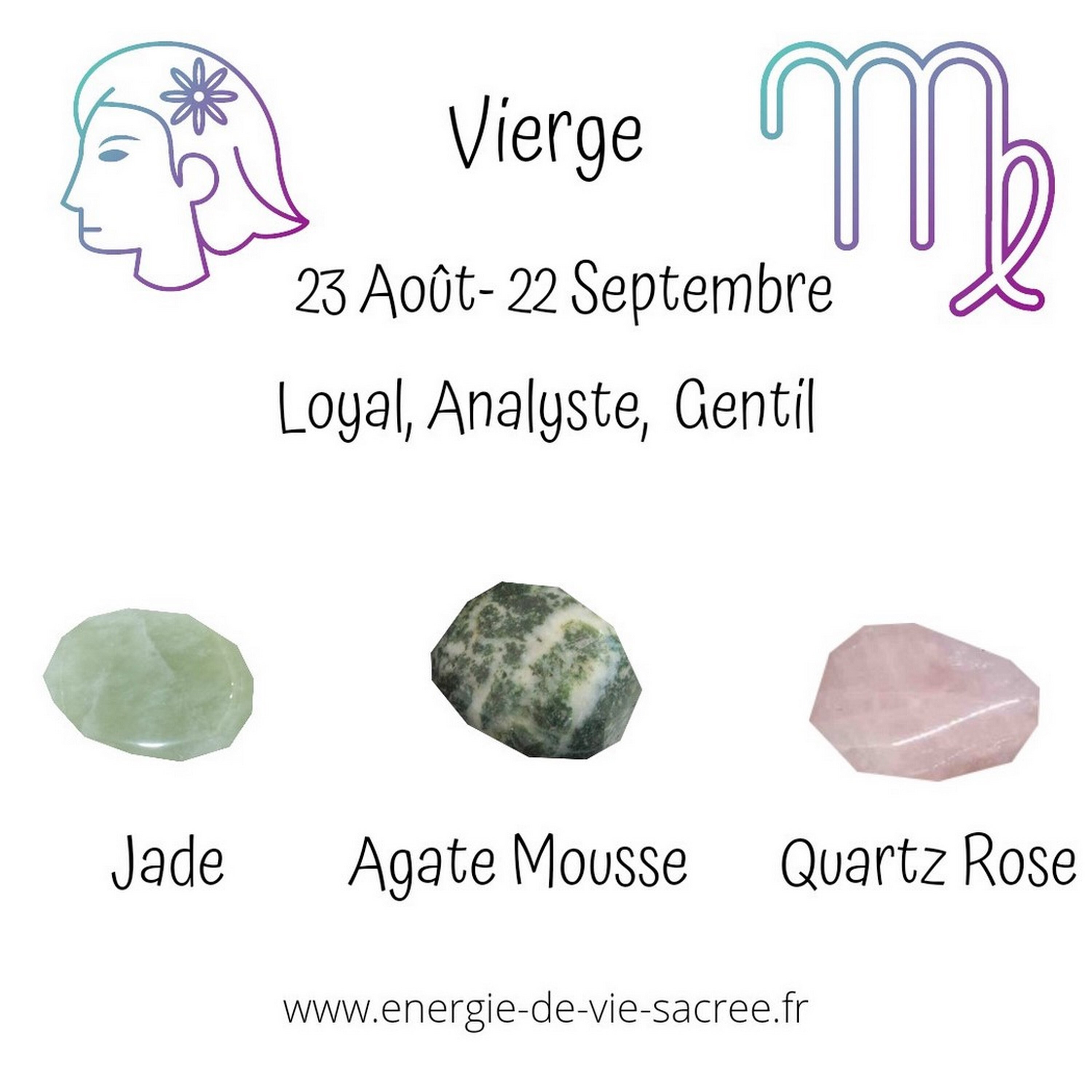 Pierres Pour Les Vierges, Ensemble de Pierre, Agate Mousse, Jade, Quartz Rose, Pierres Roulées