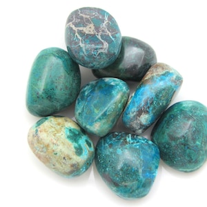 Chrysocolla tumbled stone, quality A