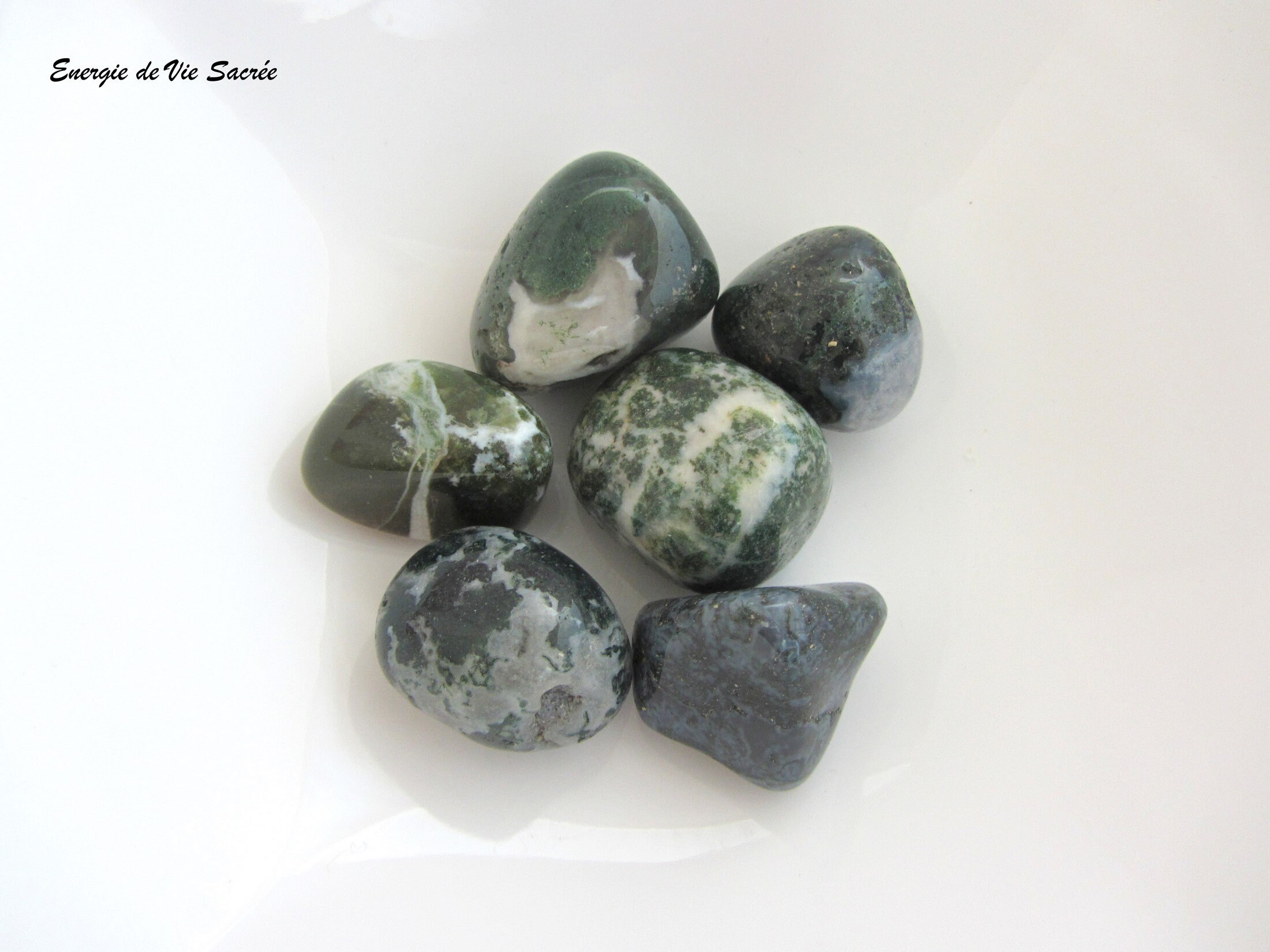 MOSS AGATE TUMBLESTONES 20-30mm BRAND NEW MOSS AGATE TUMBLESTONES 20-30mm BRAND NEW