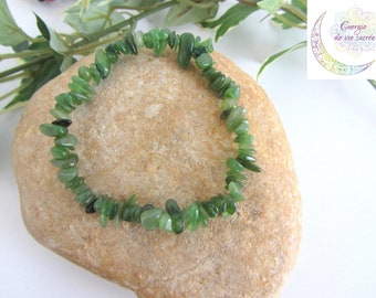Nephrite jade stone bracelet