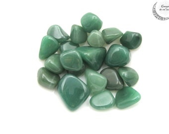 Green Aventurine Tumbled Stone - Natural Crystal of Luck and Harmony - Healing Pocket Stone