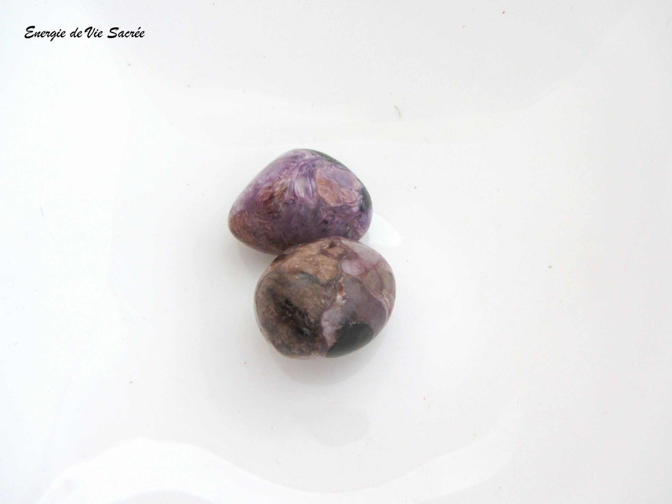 Charoite Pierre Roulée 20 - 30 mm, Qualité Extra, Coeur Pancréas, Méditation Clairvoyance