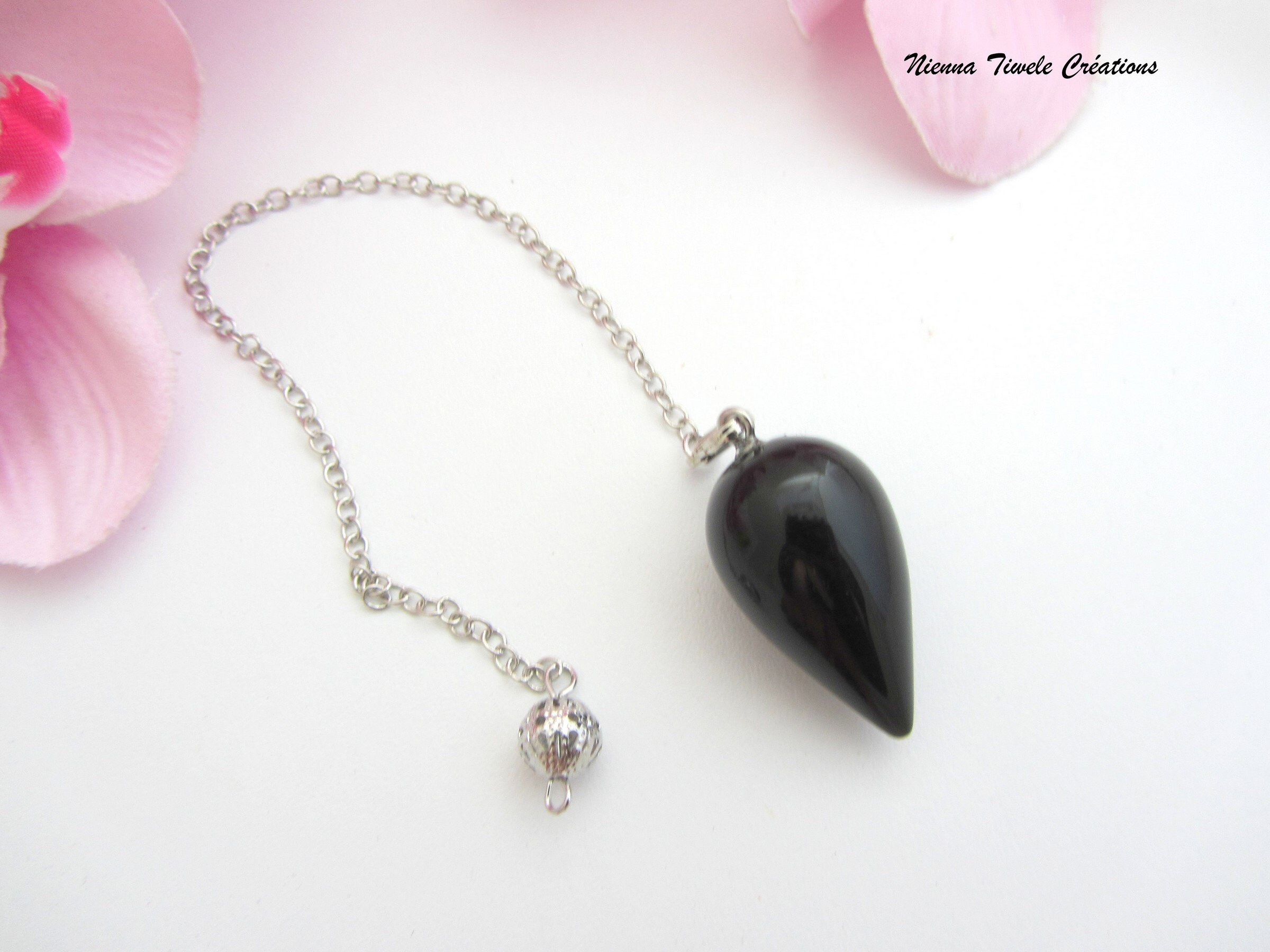 Pendule onyx Noir Radiesthésie