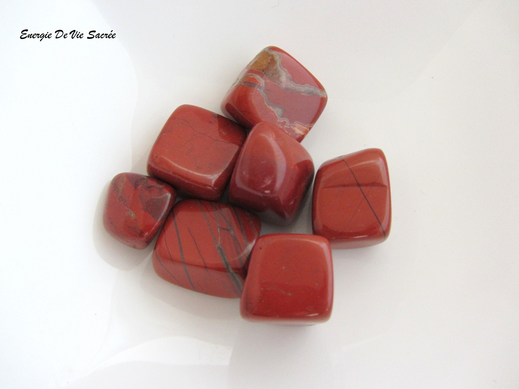 Jaspe Rouge, Pierre Roulée 10 - 30 mm, Qualité A, d'ancrage, Méditation, Rebirth