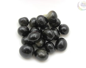 Golden obsidian, natural stone