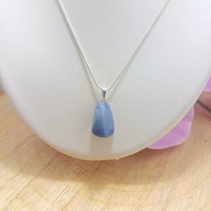 Blue Aventurine Drop Pendant - Sterling Silver Gemstone Jewelry