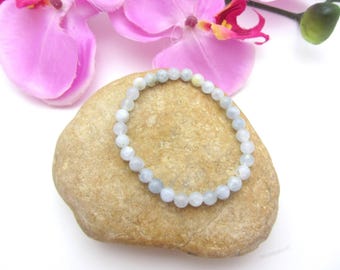 Natural Celestite Bracelet – Serenity and Harmony Crystal - Handmade Spiritual Jewelry