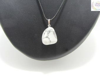 Howlith-Anhänger – beruhigender Naturstein, einzigartiger handgefertigter Schmuck, spirituelle und elegante Halskette