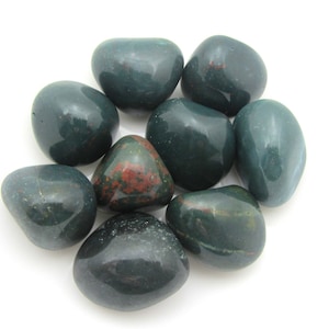 Heliotrope Jasper Tumbled Stone 20-30mm