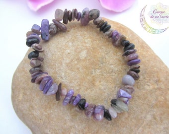 Charoite-armband, chippärla