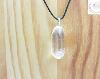 Rock crystal pendant,  natural stone,