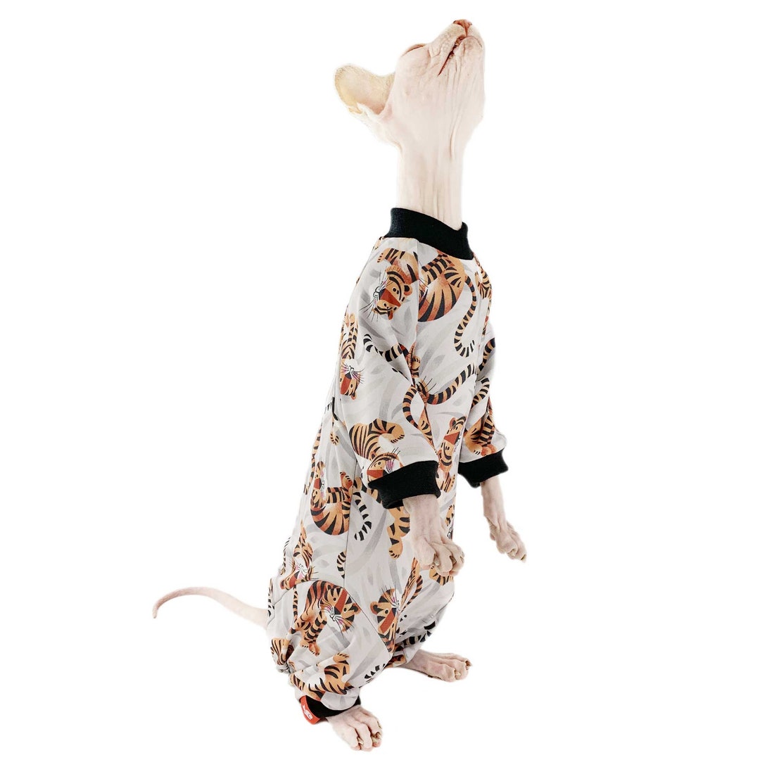 One Piece for Cat, Pajama for Cat, Onesie for Cat, LITTLE TIGERS