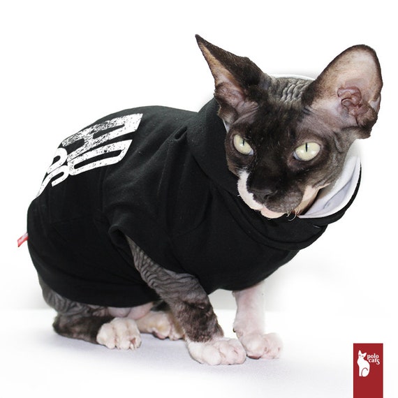 Badass Hoodie For Sphynx Cat Sphynx Cat Clothing Capuchon Etsy