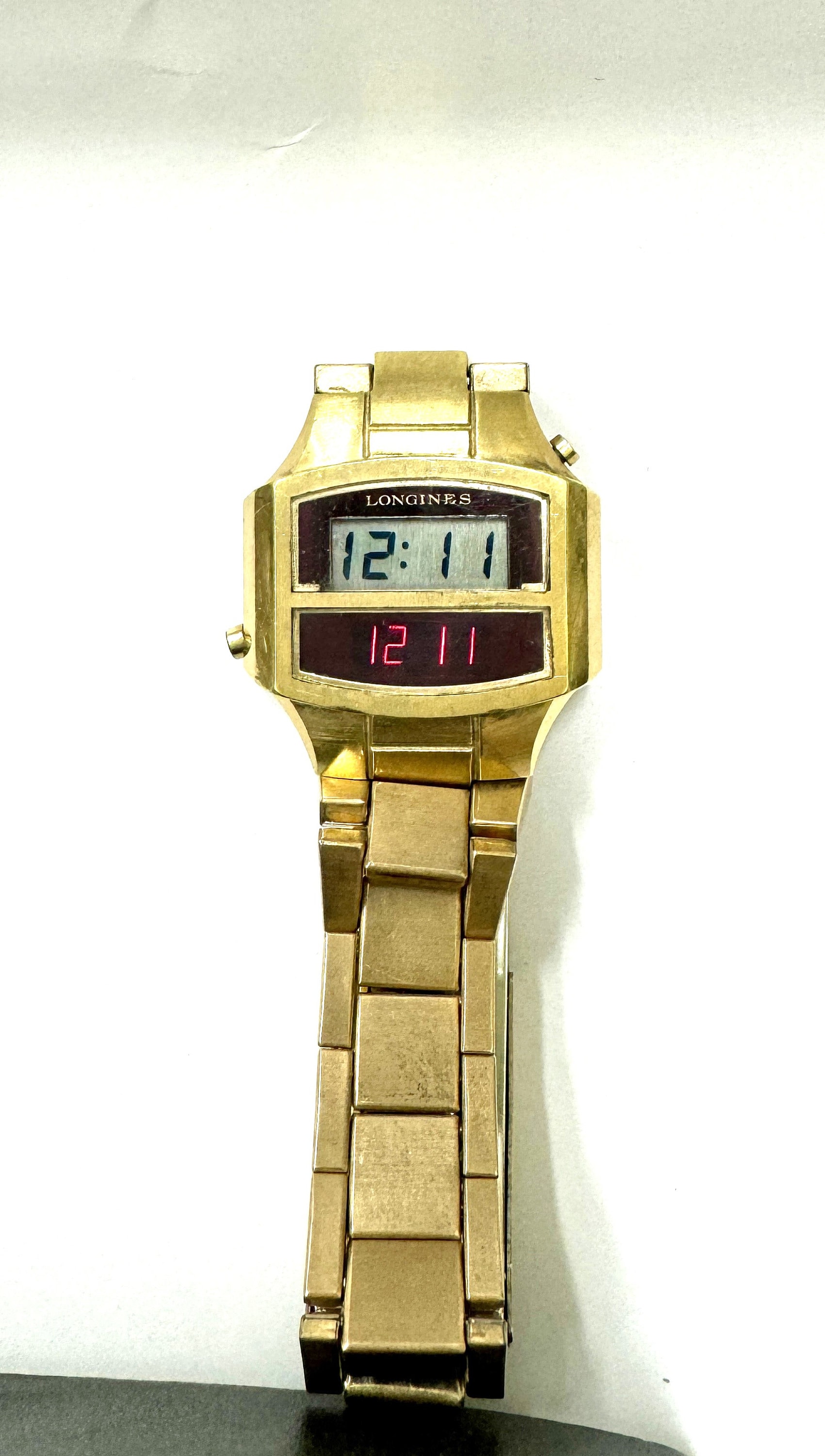 Extremely Rare Vintage Men's Longines Gemini Electronic Digital