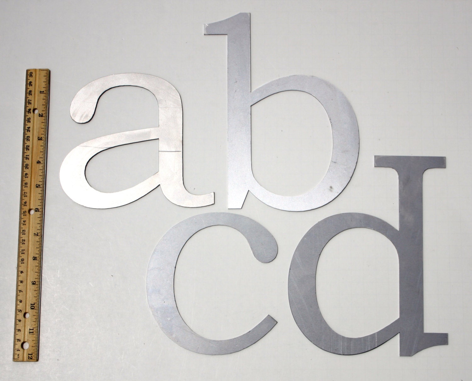 Classic 8 Lowercase Laser Cut Metal Letters Etsy