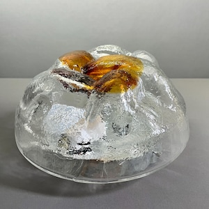 Murano glass ceiling or wall light, Mazzega, Italy 1970s.