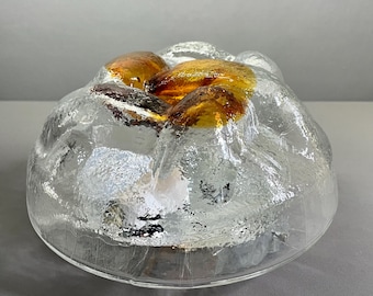 Murano glass ceiling or wall light, Mazzega, Italy 1970s.
