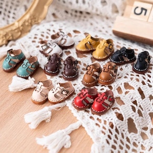Handmade Blythe OB22 OB24 Azone S Licca OB11 GSC Leather Shoes