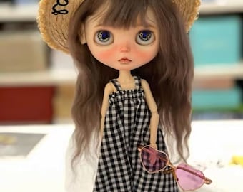 Overalls Pants for Blythe OB24 Azone or Similar Doll