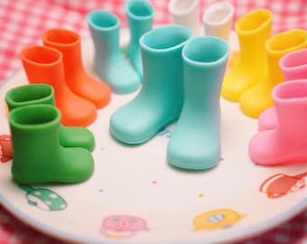 Doll Rain Boots ,Blythe Boots,1/6 bjd Rubber Boots,Doll Accessories