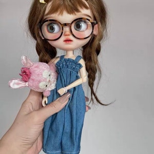 Overalls  Pants for Blythe OB24 Azone or Similar Doll