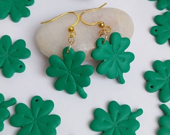 clover, clover earrings, lucky charm, four-leaf clover, clover jewelry, grigri, luck, lucky gift