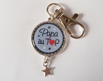 Dad gift, dad on top, father's gift, Father's Day gift, Father's Day, man key door, dad key ring