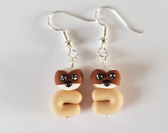 boucles d'oreilles paresseux,bijoux paresseux,bijoux animaux,cadeaux paresseux,pâte polymère,boucles d'oreilles animaux,cadeaux amoureux