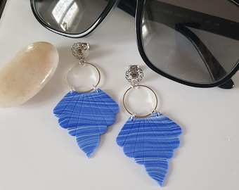 pendientes originales, pendientes azules, pendientes azules, pendientes imponentes, pendientes grandes