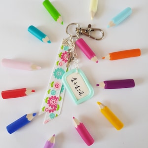 porte-clés,maitresse,merci,ardoise,cadeau maitresse,porte clés,cadeau atsem,merci maitresse,fimo,cadeau ecole,remerciement,original