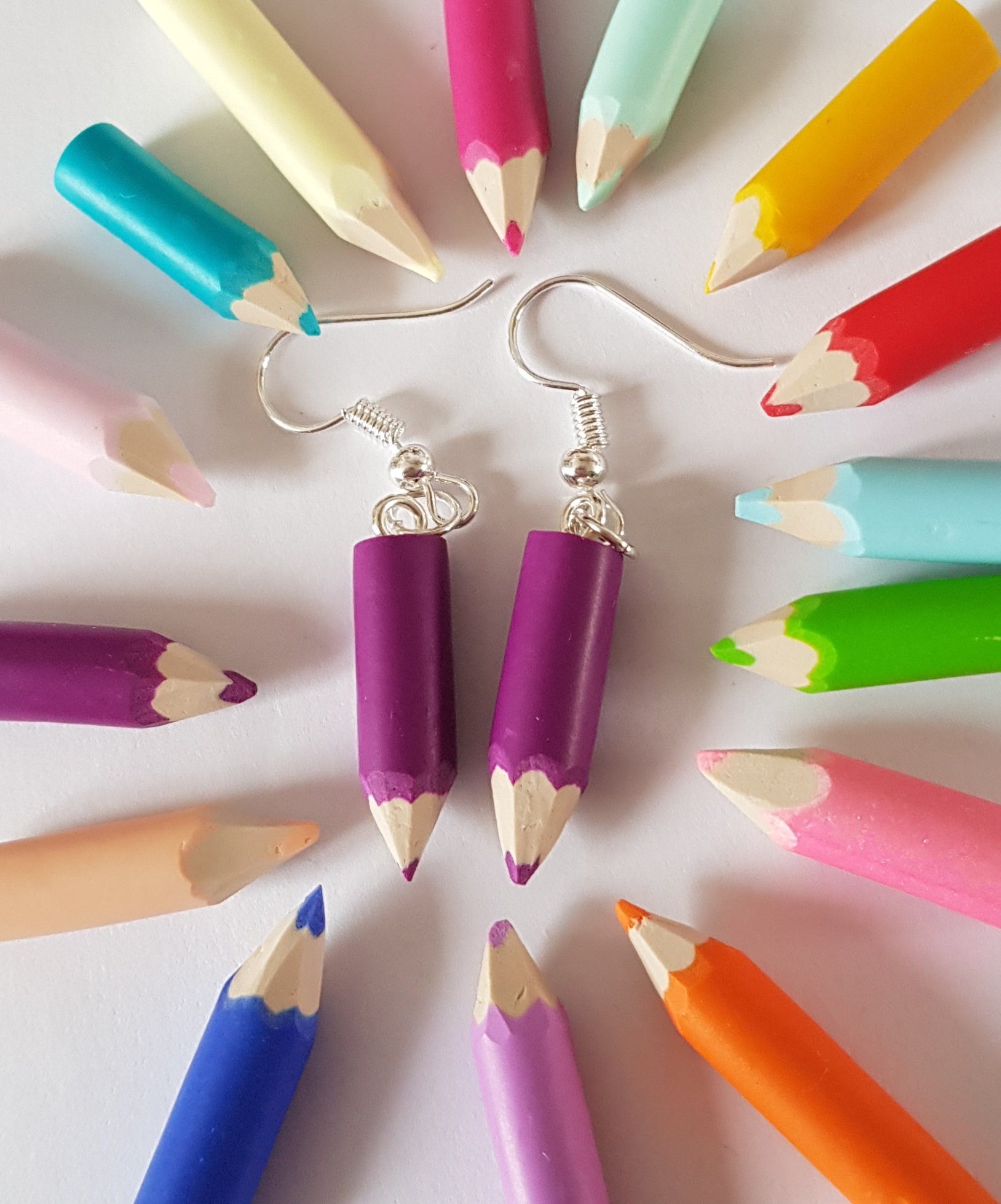 Boucles D'oreilles Cupcake En Fimo – Modèle Gourmand Et Coloré, Neuves Sans Emballage