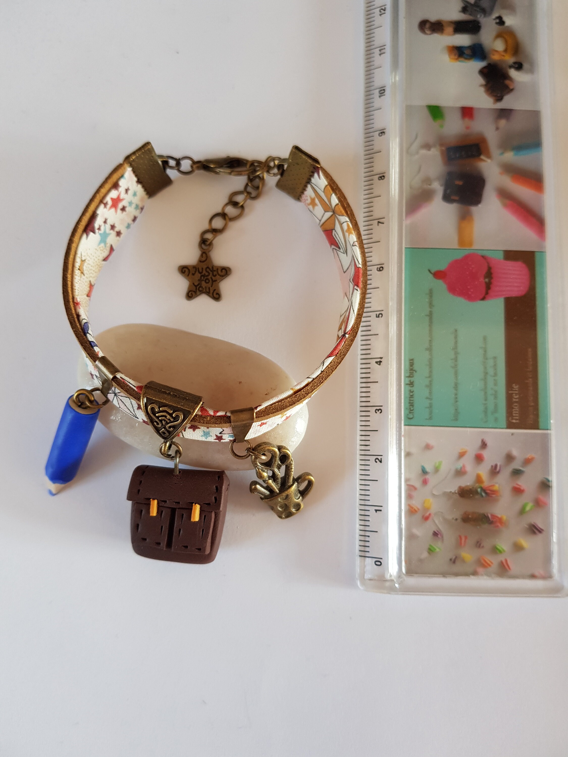 Bracciale Regalo Per Atsem | Ciondolo Tondo 2,5 Cm In Metallo Argento | Catena Regolabile 17+4 Cm - 4
