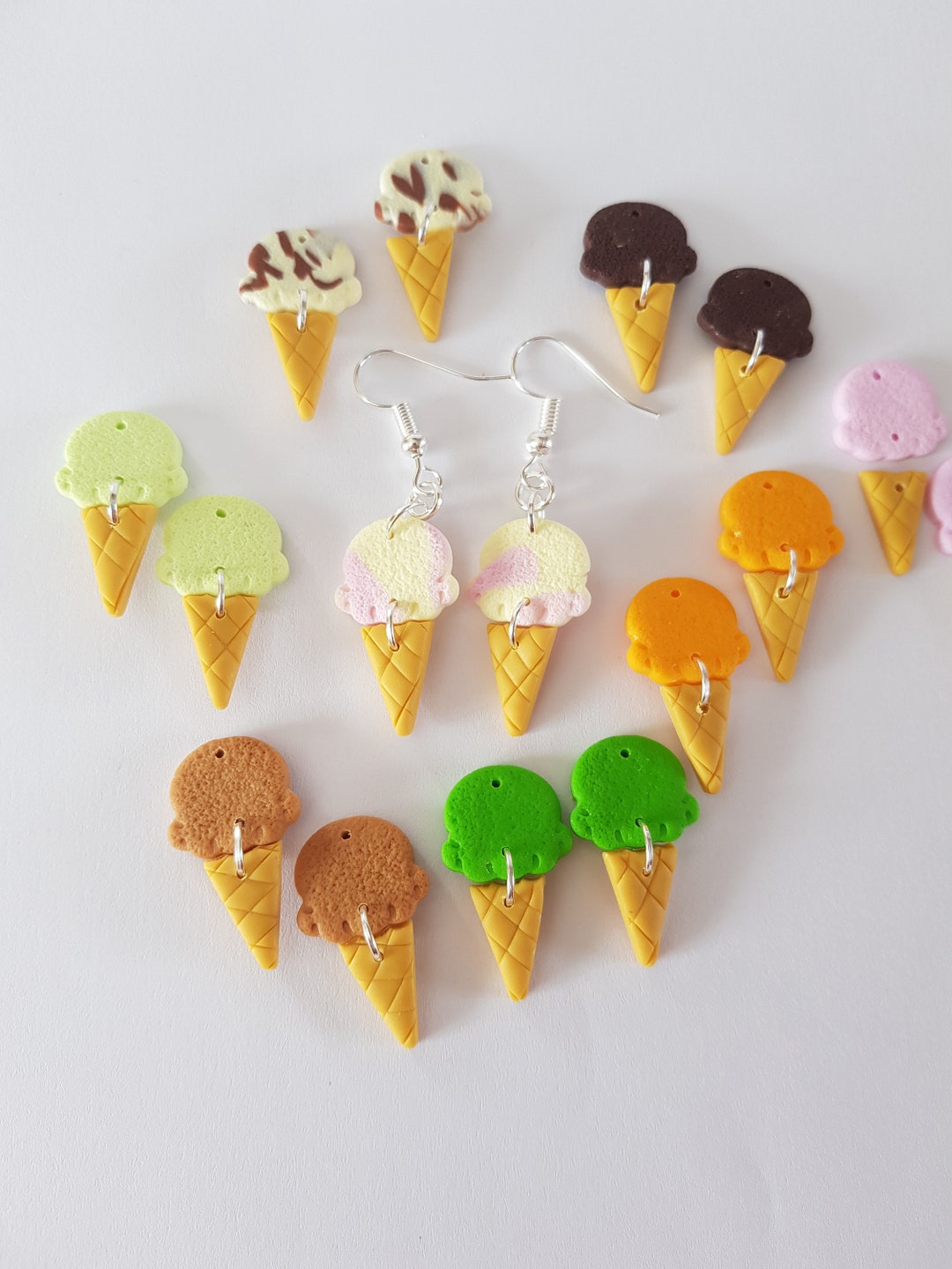 Ice Earrings, Perfume of Your Choice, Cornet, Chocolate, Ice Ball, Ice ...