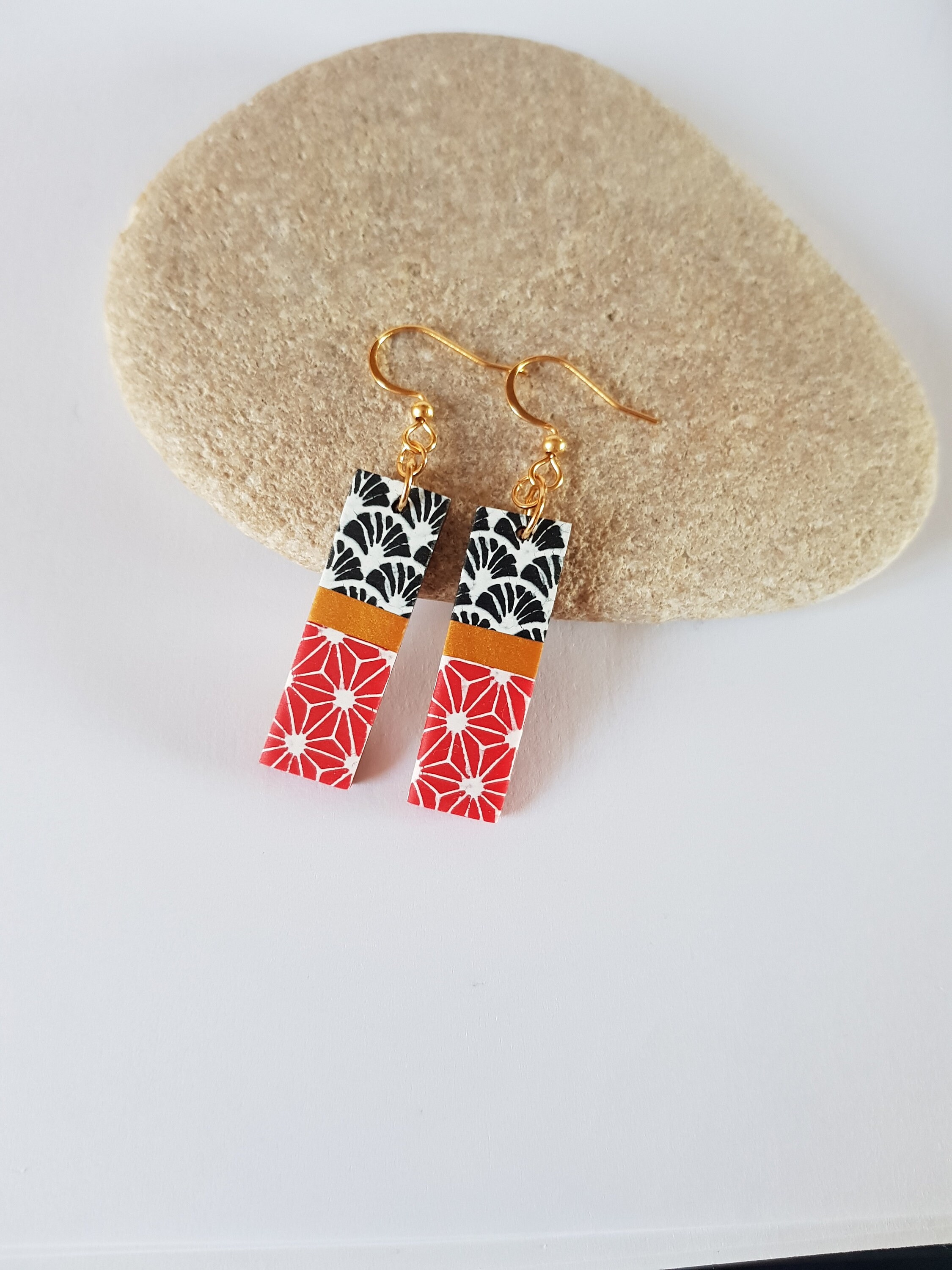 Dangling Earrings,earrings,japanese Pattern,japanese Pattern