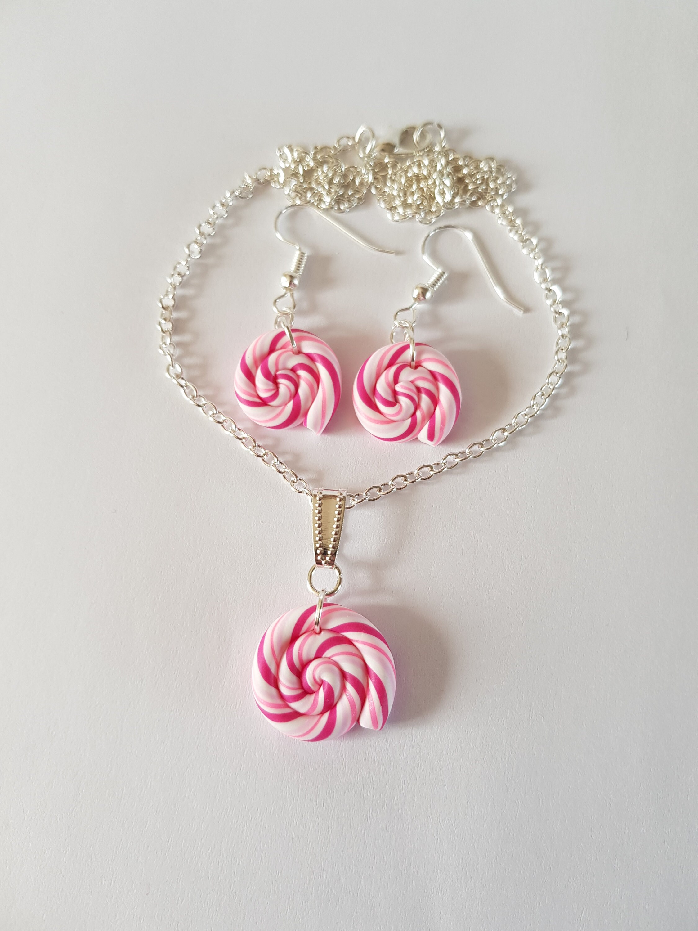 Sautoir Perles Style Bonbons Pastel - Multicolore Rose - Neuf Sans Emballage - Cadeau