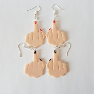 Knulla örhängen, långfinger, knulla, originalörhängen, långfingerörhängen, knullörhängen, lämna mig ifred