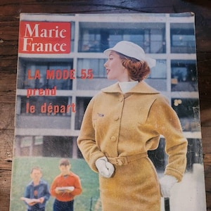 Vintage French fashion magazine  1950s magazine, Vintage French style, Magazine