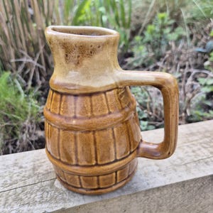 Vintage French Jug,  Brown carafe, Pitcher