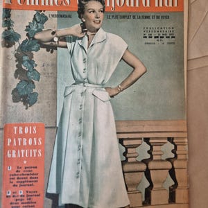 French magazine, Fashion magazine, 1950s fashion