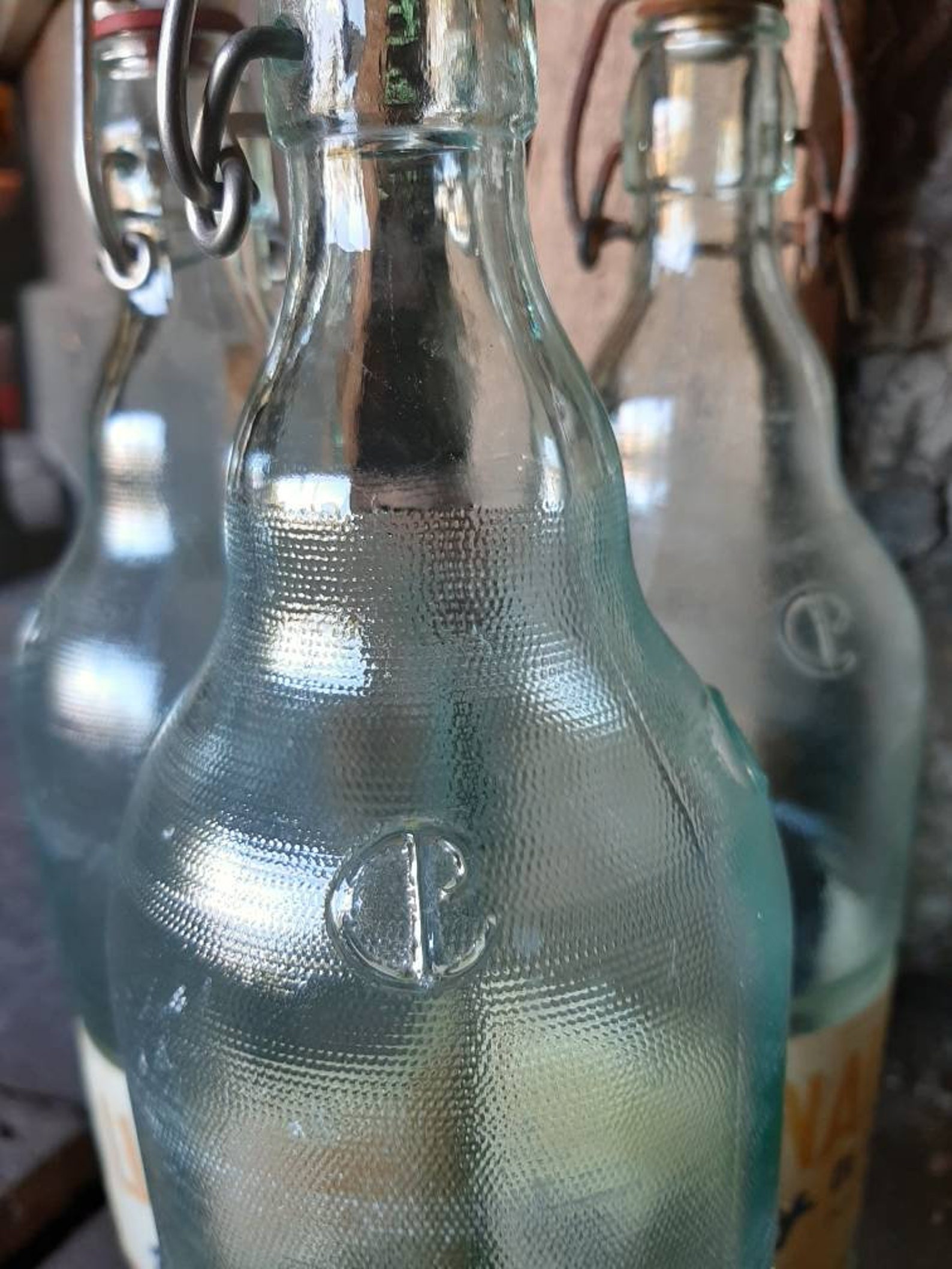 French Vintage Lemonade Bottle Glass Bottles Vintage Bottle Etsy