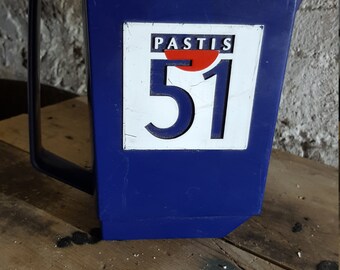 Pichet à eau pastis 51 / Pastis Français cruche / Vintage Français pichet / Carafe à eau / cruche en plastique / plastique Vintage cruche / Français Carafe / Pastis