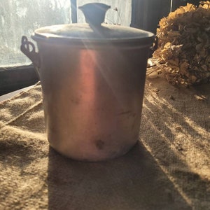 Zinc pot, Vintage jar, Storag jar
